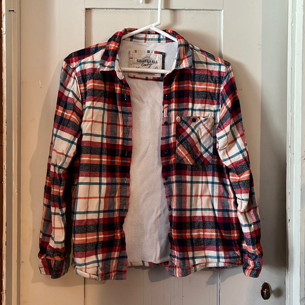 California Cowboy apres ski flannel Men’s Small/Women’s Medium